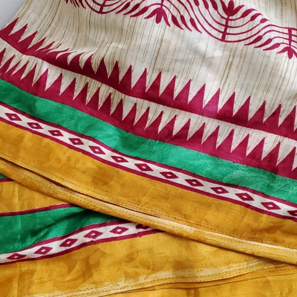 2/$14! Vintage silk sari